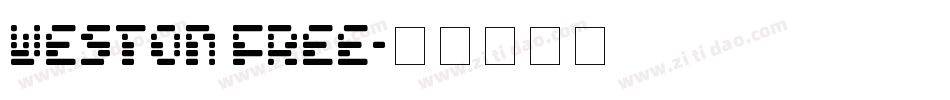 Weston Free字体转换